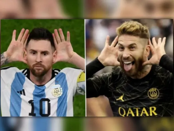 Sergio Ramos y un festejo viral: le hizo el “Topo Gigio” de Messi en la cara a Mbappé