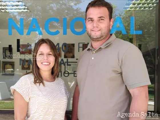 Ines Liendo y Juan José Crauzas, referente de JxC en Pocitos