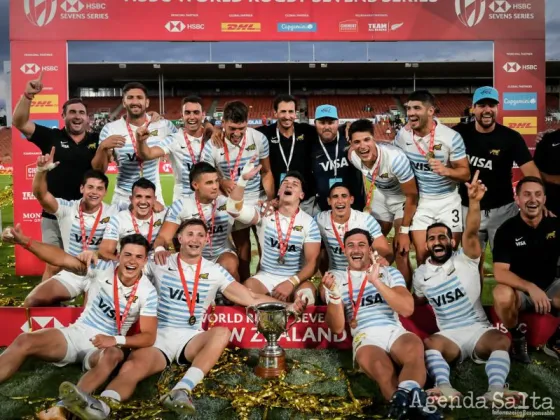 Los Pumas 7s derrotaron a los All Blacks como visitantes y se consagraron campeones en el Circuito Mundial de Seven