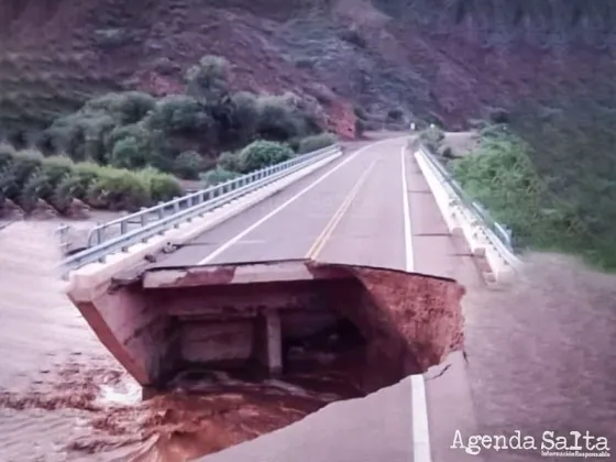 Colapsó el Puente Morales camino a Cafayate