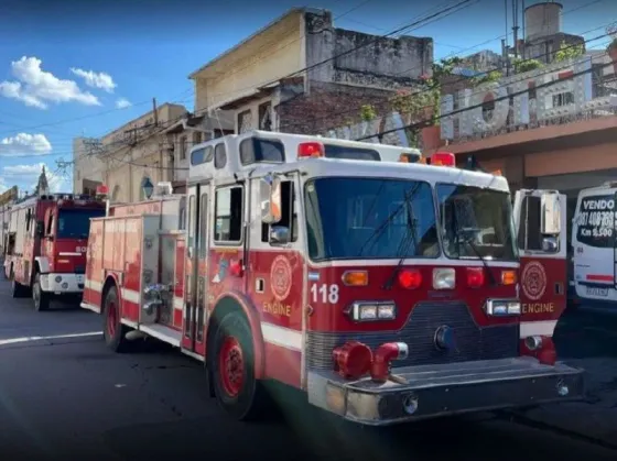 Incendio en un hotel del microcentro de la ciudad