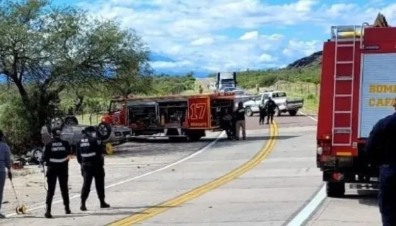 Un hombre falleció tras volcar un auto sobre la ruta nacional 40