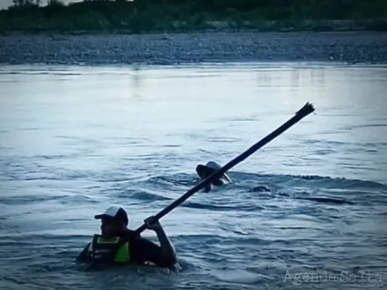 Intensa búsqueda de un trabajador de frontera arrastrado por las aguas del río Pescado