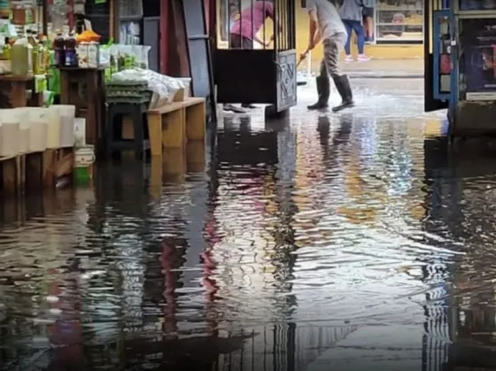 Se inundó el Mercado San MIguel