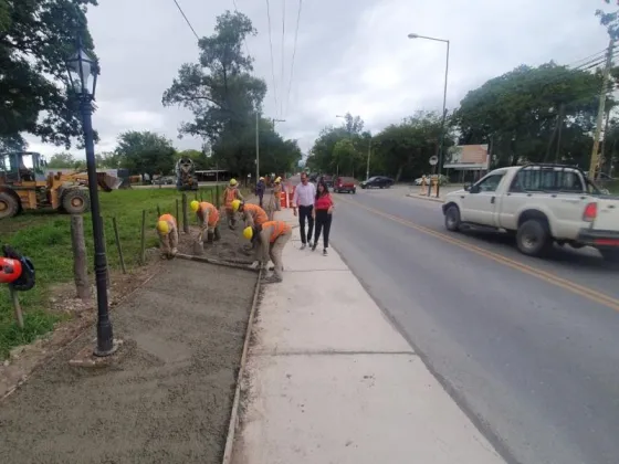 La obra integral que el municipio ejecuta en San Luis sobre ruta 51 está en su etapa final