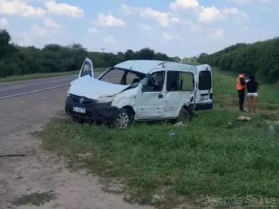 Así quedó el vehículo donde viajaba Rosso luego del accidente.