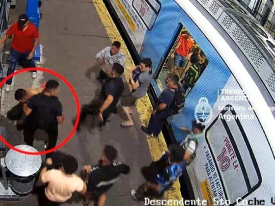 TERRIBLE: quiso llevarse a un nene del tren y los pasajeros lo molieron a golpes