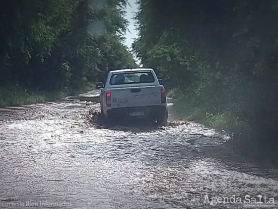 Por las intensas lluvias la ruta nacional 86 es intransitable