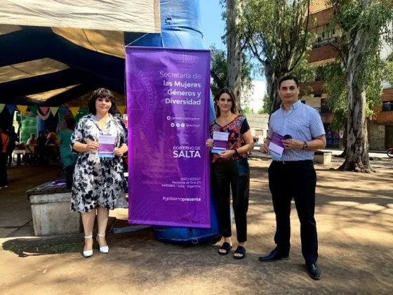 Violencia de género: asesoran a mujeres y diversidades en el parque San Martín