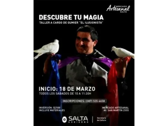 Taller de magia en el Mercado Artesanal de Salta