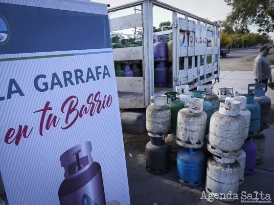 Distribución de la Garrafa Social en la ciudad: lunes 10 de abril