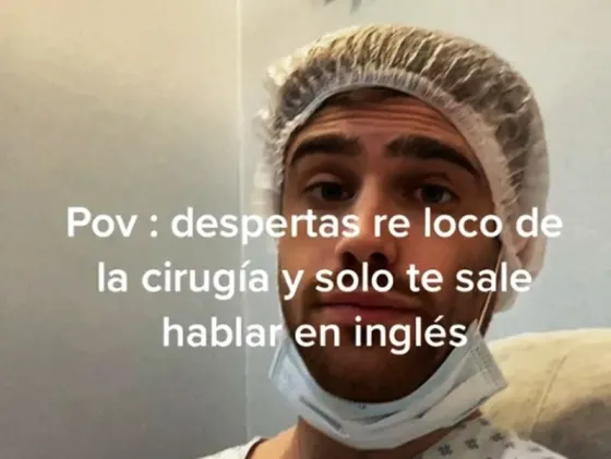 Lo operaron y cuando se despertó de la anestesia solo podía hablar en inglés: “Se le desconfiguró el idioma”