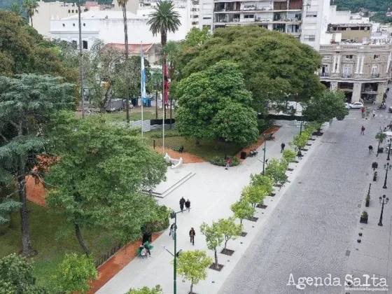 Plaza 9 de Julio: quedó habilitada la primera etapa de las obras de refacción y puesta en valor