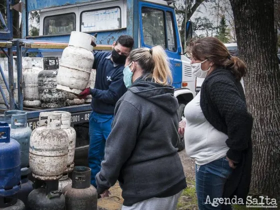 Distribución de la Garrafa Social en la ciudad: viernes 21 de abril