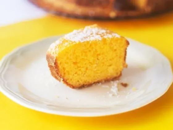 Budín de naranja y pasas de uva sin azúcar y riquísimo