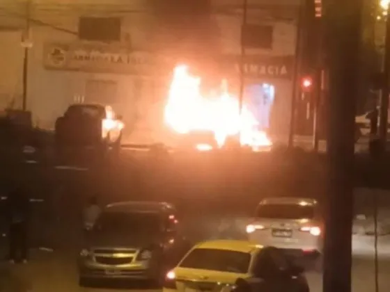 RUTA 26: Anoche se incendió un auto y causó  terror en los vecinos