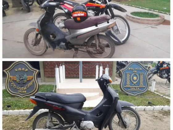 Policías lograron recuperar dos motocicletas robadas