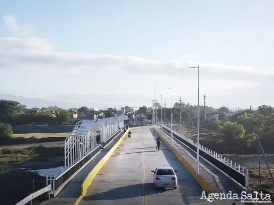 Habilitaron la circulación vehicular y peatonal en el nuevo puente sobre el río Arenales