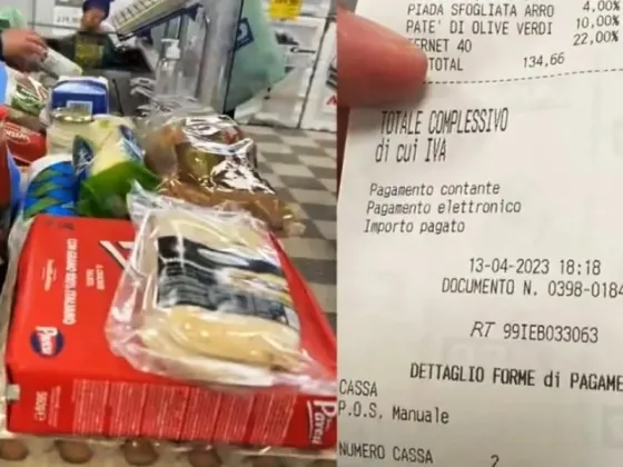 Una argentina que emigró a Italia revela cuántos días tiene que trabajar para hacer la compra del mes