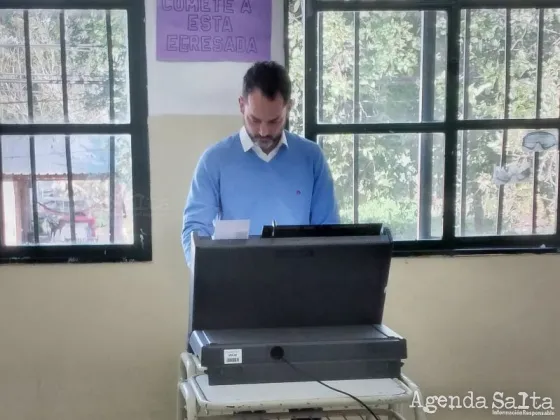 Emiliano Durand votó en el municipio de San Lorenzo