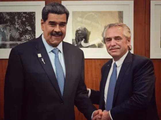 Tras una reunión entre ambos Alberto Fernández apoyó nuevamente al dictador Nicolás Maduro