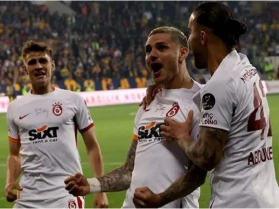 Con un doblete de Mauro Icardi, Galatasaray se consagró campeón en Turquía