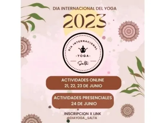 Actividades en Salta para conmemorar el Día Internacional del Yoga