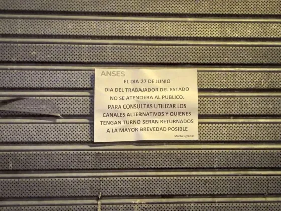 Hoy Anses permanecerá cerrado por el Día del Trabajador del Estado