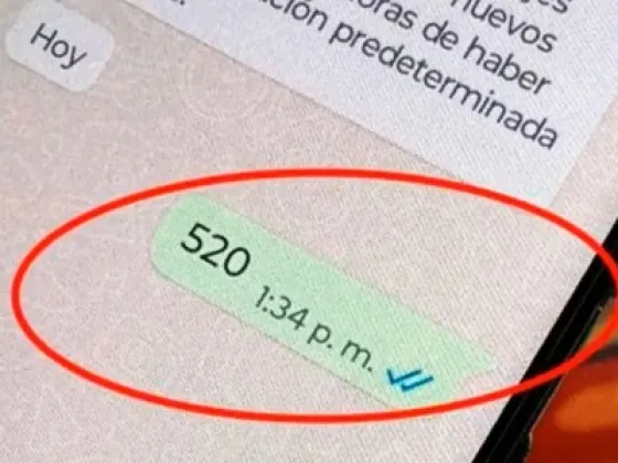 WhatsApp: qué pasa si recibís un mensaje con el número 520