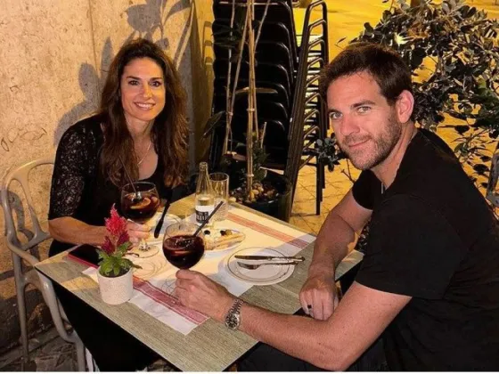 El encuentro de Juan Martín del Potro y Gabriela Sabatini en Madrid