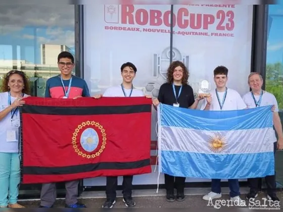 Salteños ganaron en Francia el 2º lugar en robótica simulada