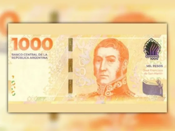 El nuevo billete de $1000 con San Martín ya está en circulación