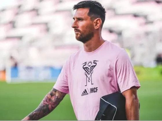 Lionel Messi ya está en el estadio del Inter Miami a minutos de su debut