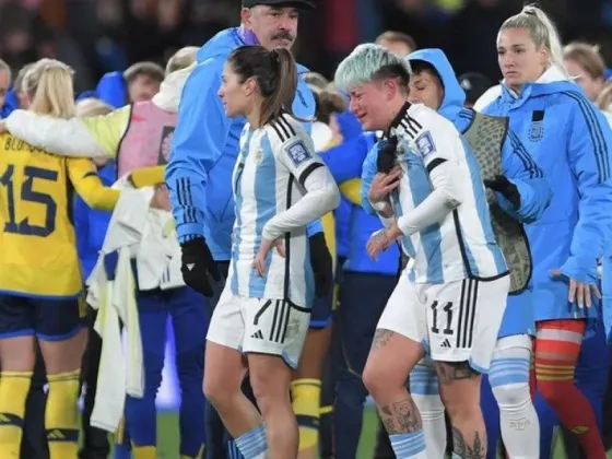 El llanto de Yamila Rodríguez tras la eliminación de Argentina en el Mundial