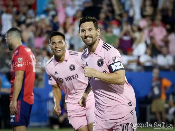 Con un doblete de Lionel Messi, Inter Miami empató con FC Dallas y clasificó por penales