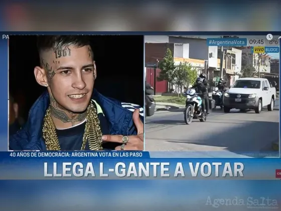 L-Gante salió de prisión y votó con custodia