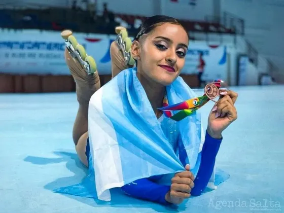 Prefirió que le regalen patines antes que la fiesta de 15 y hoy es campeona panamericana