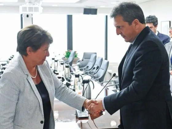 Sergio Massa y Kristalina Georgieva el miércoles en Washington.