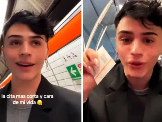 Gastó 15 mil pesos en 40 segundos y es furor en TikTok: “Fue la cita más cara y corta de mi vida”