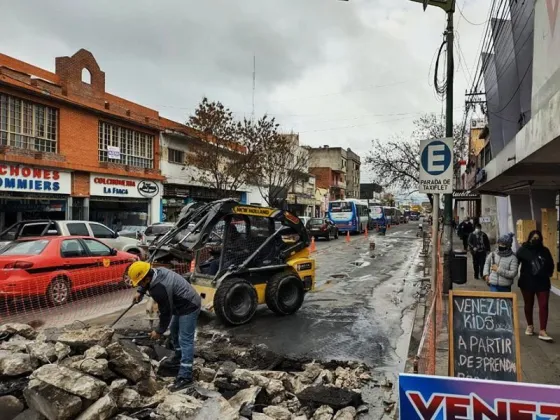 Por obras cambiaron los recorridos los colectivos en avenida San Martín