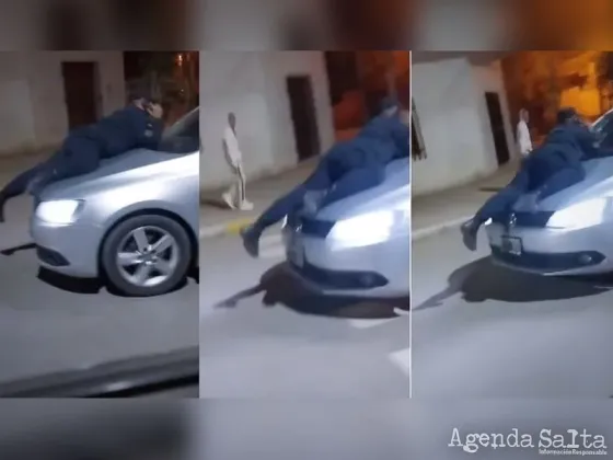 Rápido y Furioso: borracho al volante arrastró a un policía varias cuadras en el capot del auto