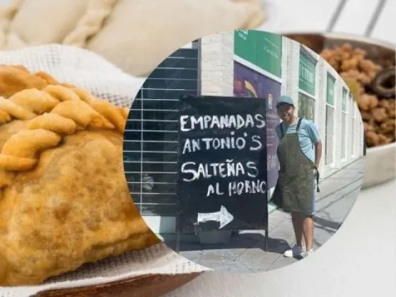 ¡El sueño de Antonio se hizo realidad! Inauguró su propia tienda de empanadas salteñas