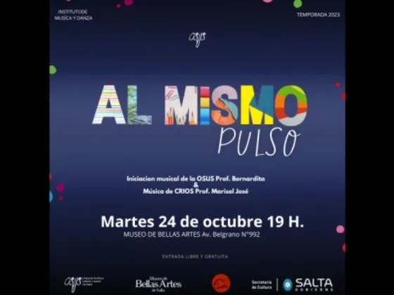 "Al mismo pulso": concierto de la Orquesta Sinfónica Infantil y Juvenil