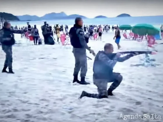 Brutal cacería y represión a hinchas de Boca en Copacabana