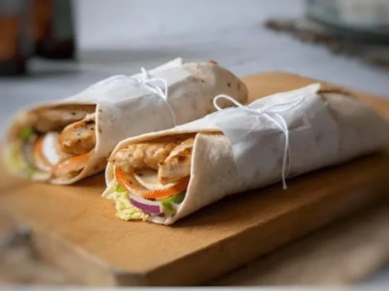 Receta de Wrap de pollo para comer algo liviano y fresco en los días de calor