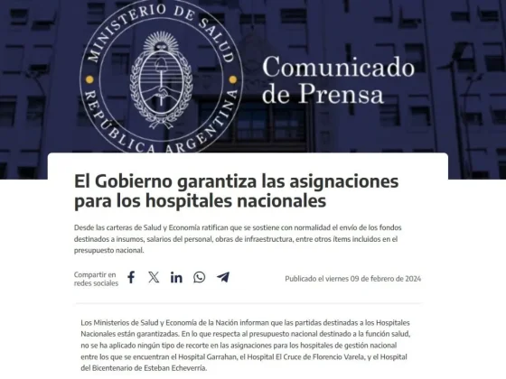 Canallada: advierten que la quita de fondos al Garrahan fue una fake news con fines meramente políticos