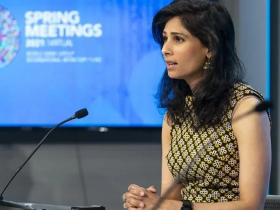 Llega a la Argentina la número dos del FMI, Gita Gopinath