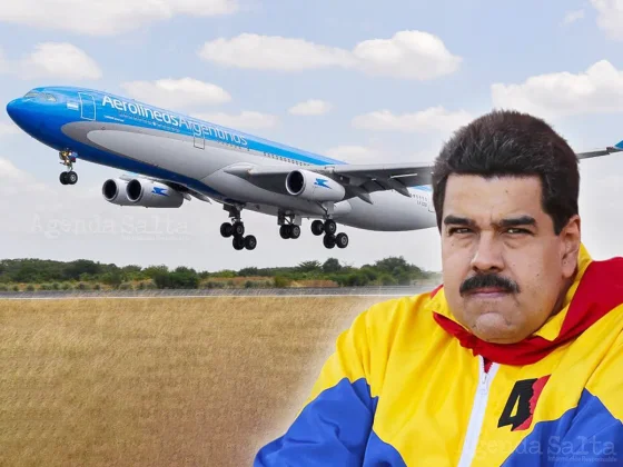 El dictador Nicolás Maduro prohibió que los aviones de Aerolíneas Argentinas vuelen sobre Venezuela