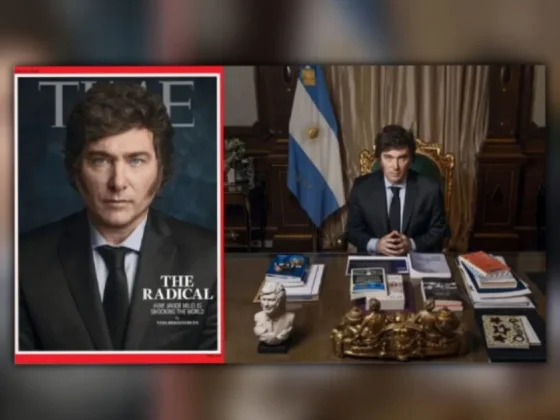 "El radical": Javier Milei, en la tapa de la última edición de la revista TIME