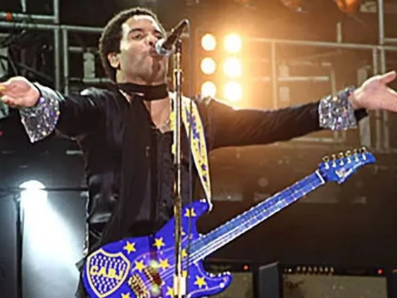 Lenny Kravitz contó el lado B de su icónica foto con la guitarra con los colores de Boca Juniors